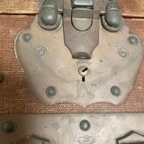 Antique monogrammed suitcase trunk