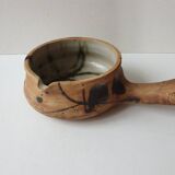 Ceramic fondue pot signed La colombe (Vallauris) 1970s