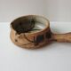 Ceramic fondue pot signed La colombe (Vallauris) 1970s