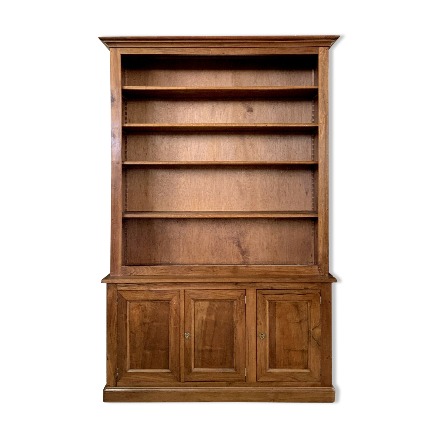 Napoleon III showcase in solid walnut around 1920-1930