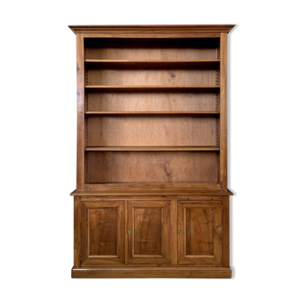 Napoleon III showcase in solid walnut around 1920-1930