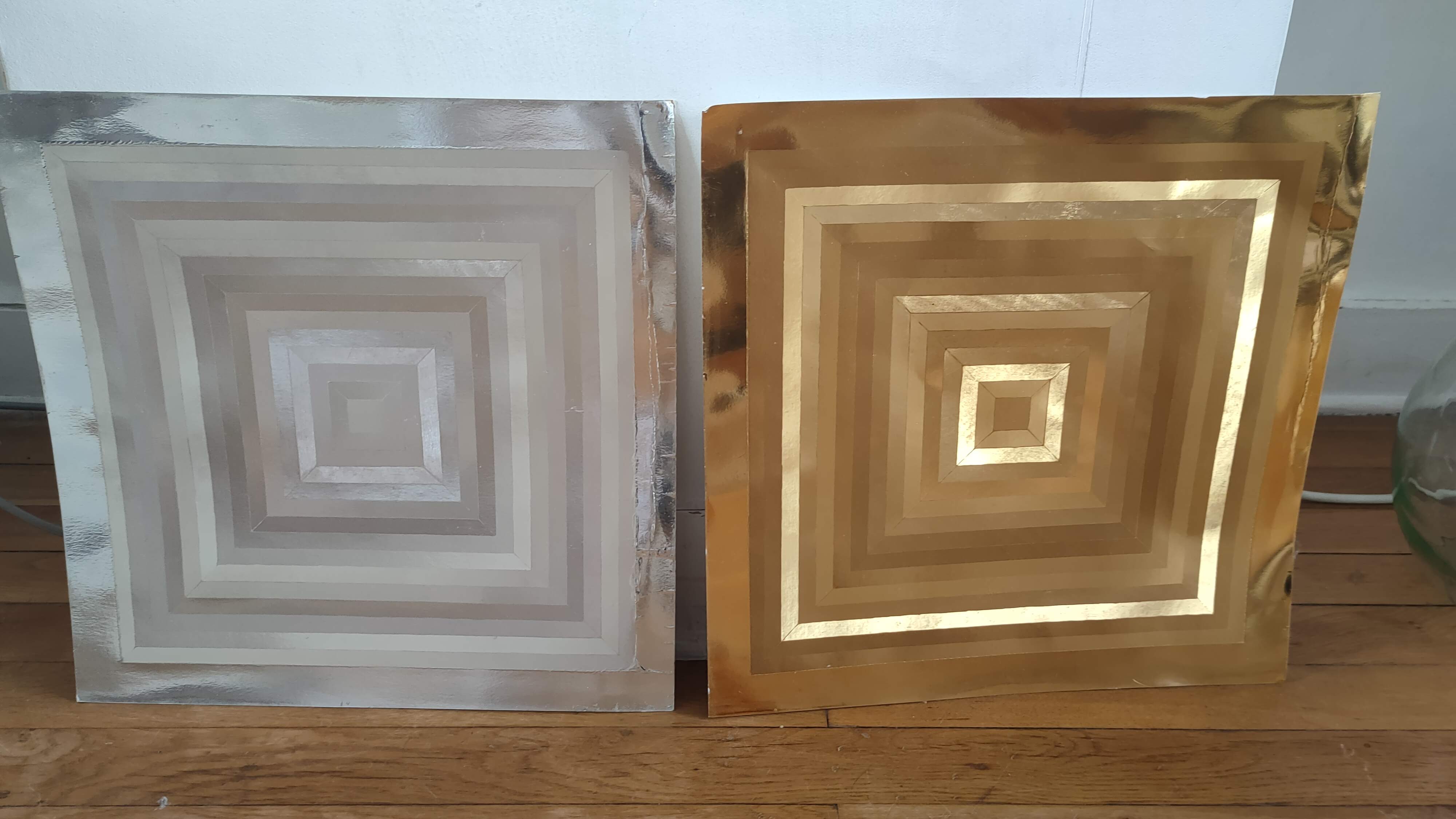 Two kinetic posters design 70s