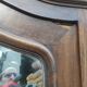 Old hosiery shell mirror cabinet Louis XV XIXth century beveled mirror mercury 2 drawers