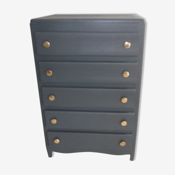 anthracite grey vintage dresser