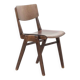 Stackable bistro chair in ebony-colored wood, Germany 1960s