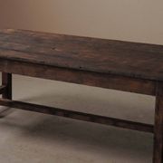 Table de ferme en pin massif, vers 1900