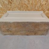 old solid wood bench chest