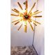 Lustre contemporain Sputnik en verre de Murano "Triedro" ambré
