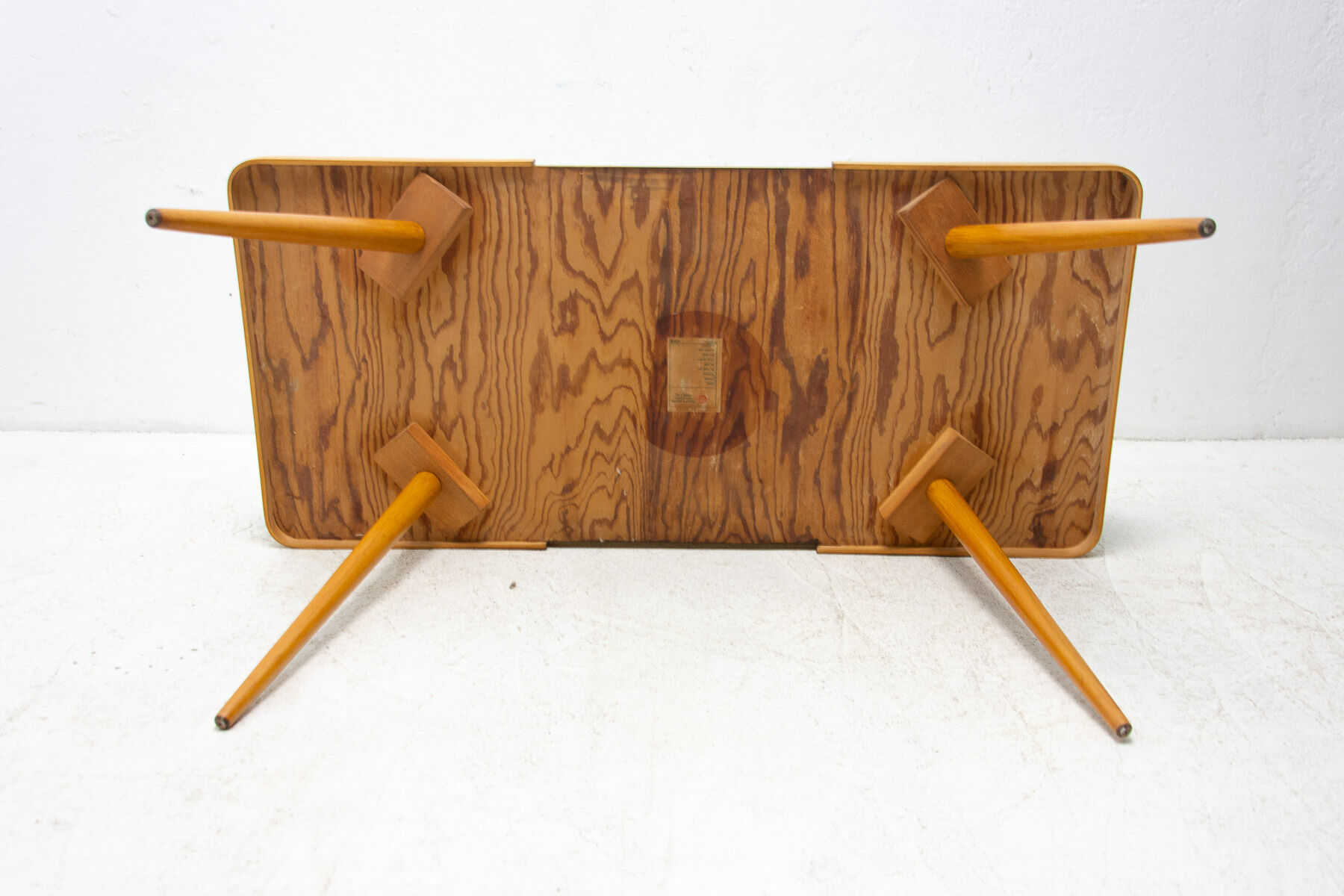 Opaxite glass coffee table, 1960´s, Czechoslovakia