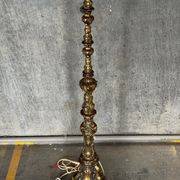 Vintage Boroque Style Brass Floor Lamp