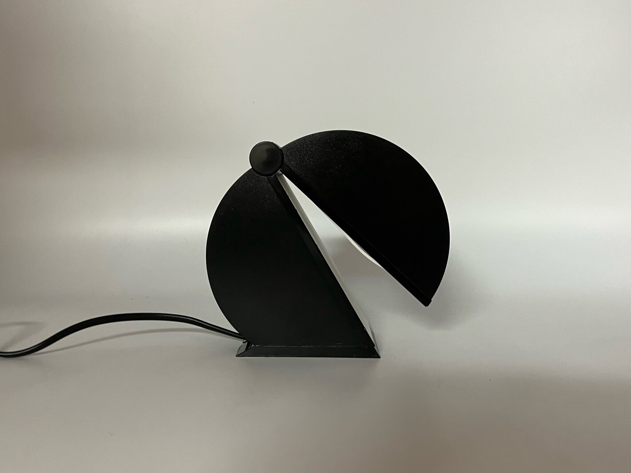 Pair of Disco lamps by Mario Bertorelle JMRDM Italy 70s Black mid century modern