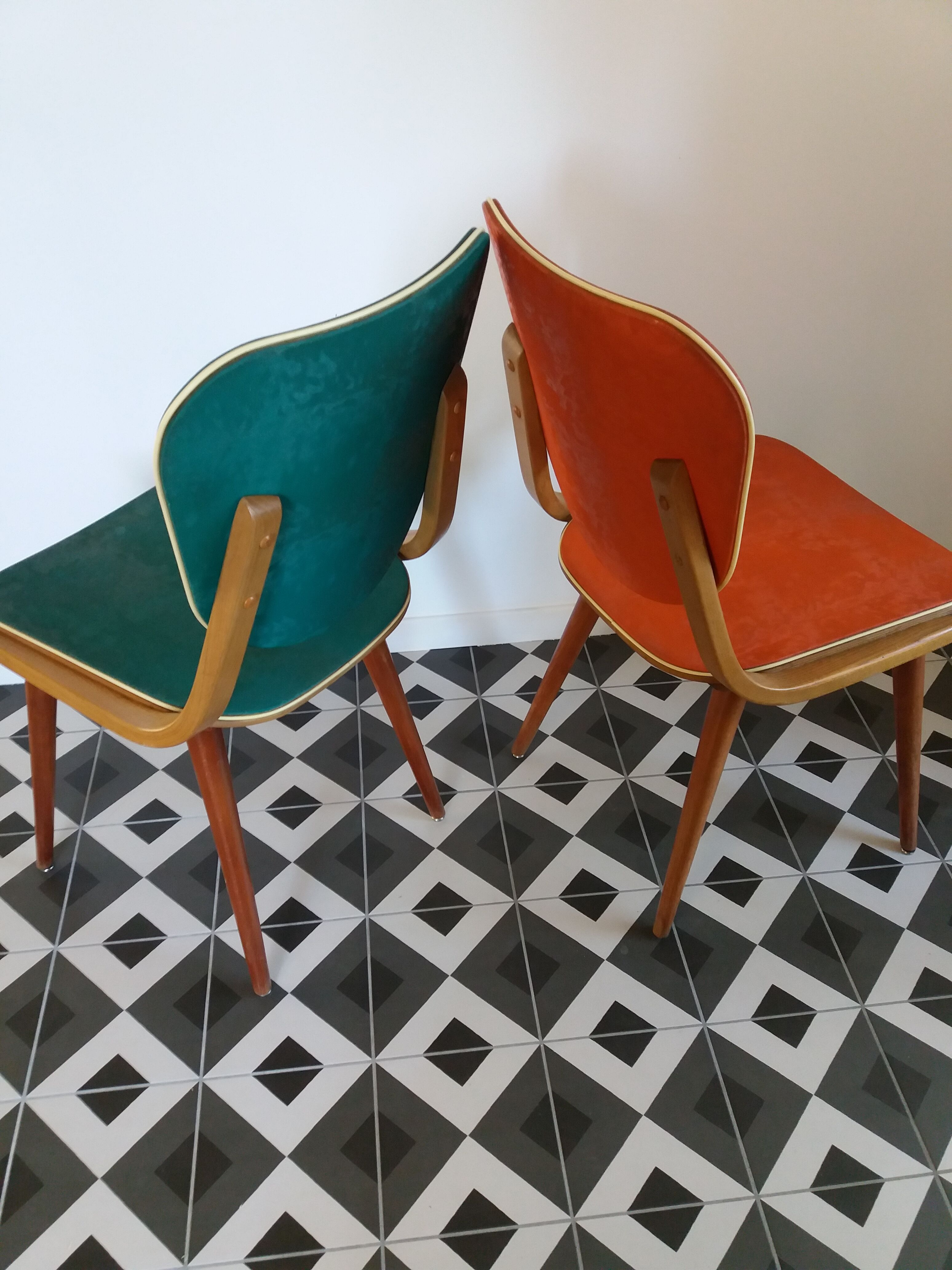 Pair of typical 60s chairs