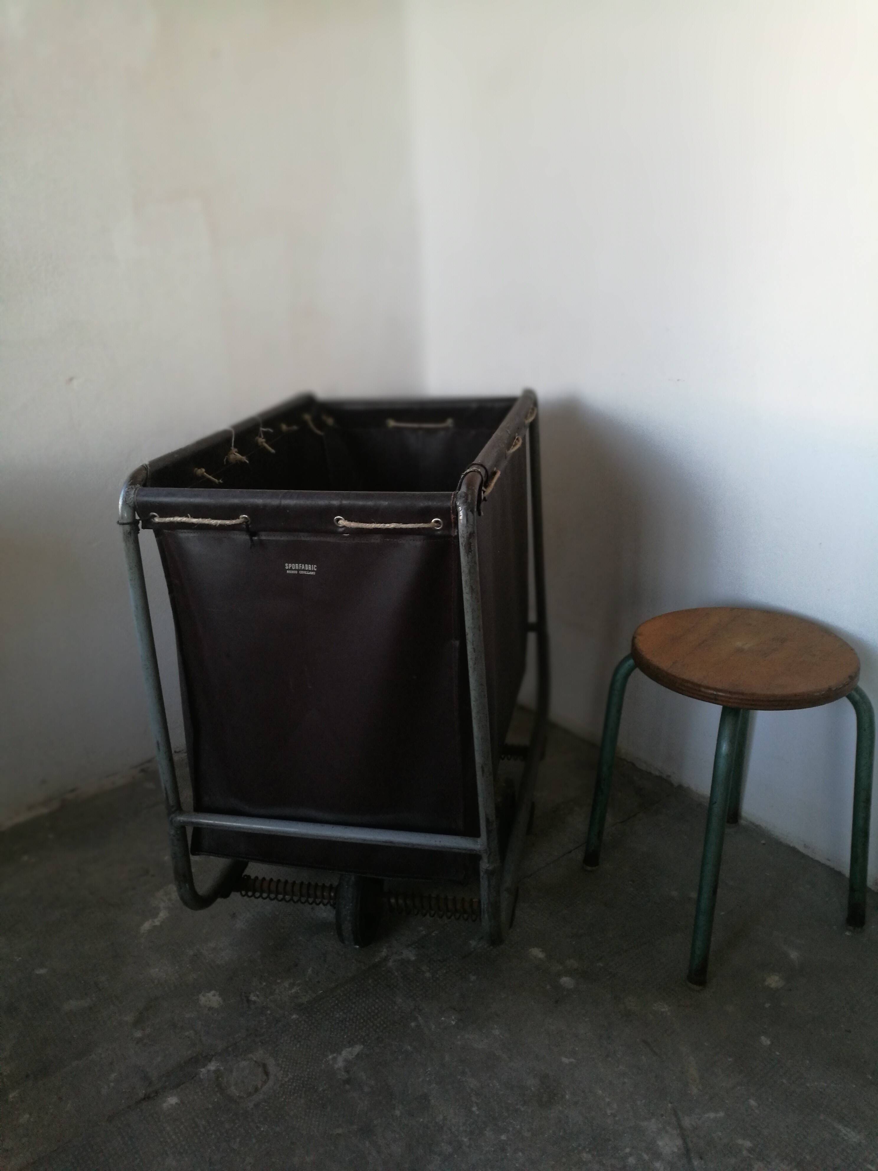 Old laundry cart