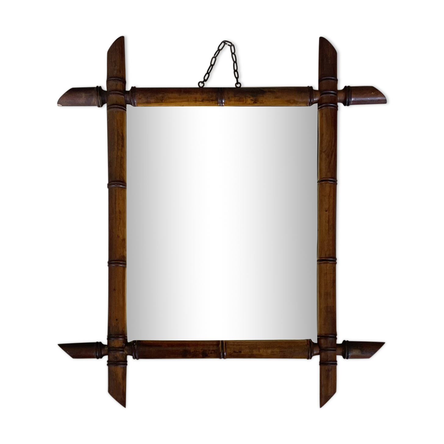 Old wooden mirror