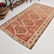 4x8 Red & Beige Oriental Persian Rug 135x255Cm SK 22292