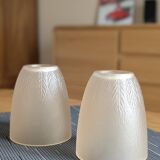 Set of 2 amber effect tulips with leaves (L-0210-4)