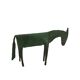 Sculpture of a dark green patinated metal horse, 1980s.