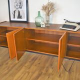 Scandinavian teak and metal sideboard