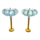 Paire de grandes lampes design 1960.
