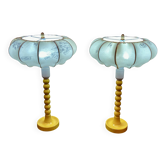 Pair of large design lamps 1960.