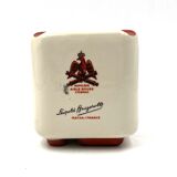 Cendrier en céramique Brugerolle aigle rouge Napoleon cognac France années 1950