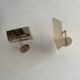 Pair of vintage adjustable solid brass wall lights France 1970