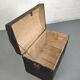 Wooden travel trunk
