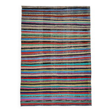 Turkish Handwoven Flatweave Chaput Kilim 203 cm x 298 cm