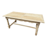 Farmhouse table natural raw oak 50s