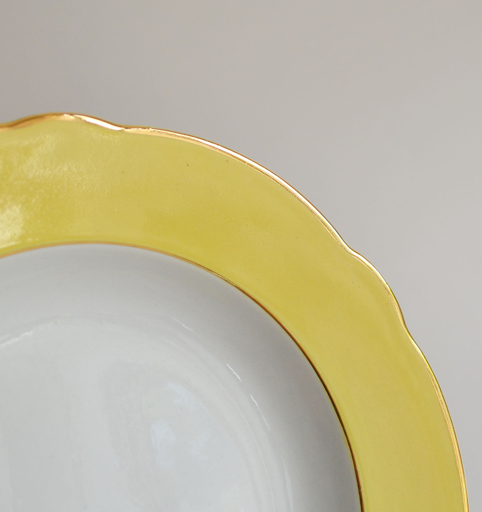 4 plates Lunéville model Daffodil