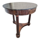 Mahogany gueridon with a marble top