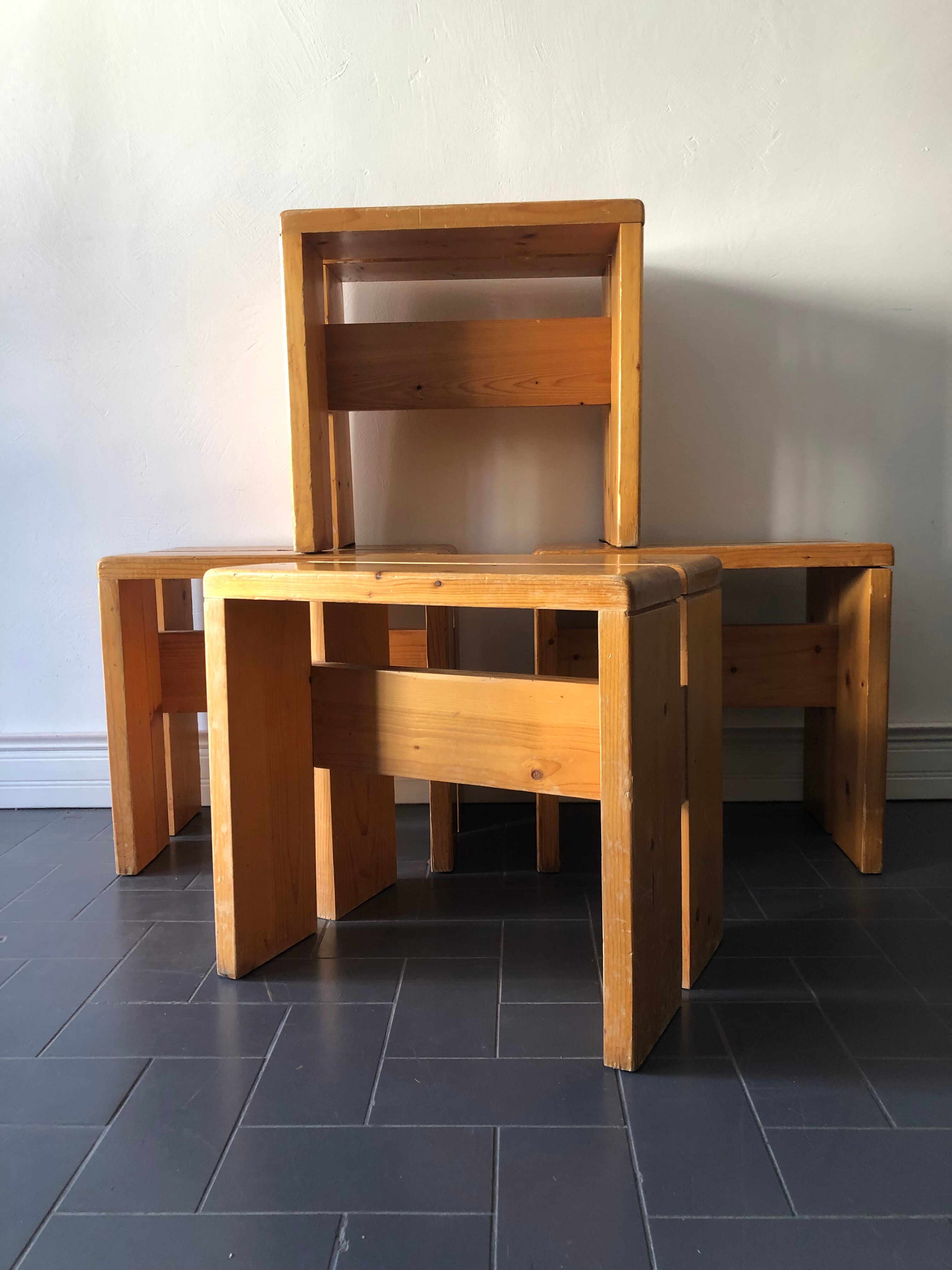 4 stools Les Arcs, 1960