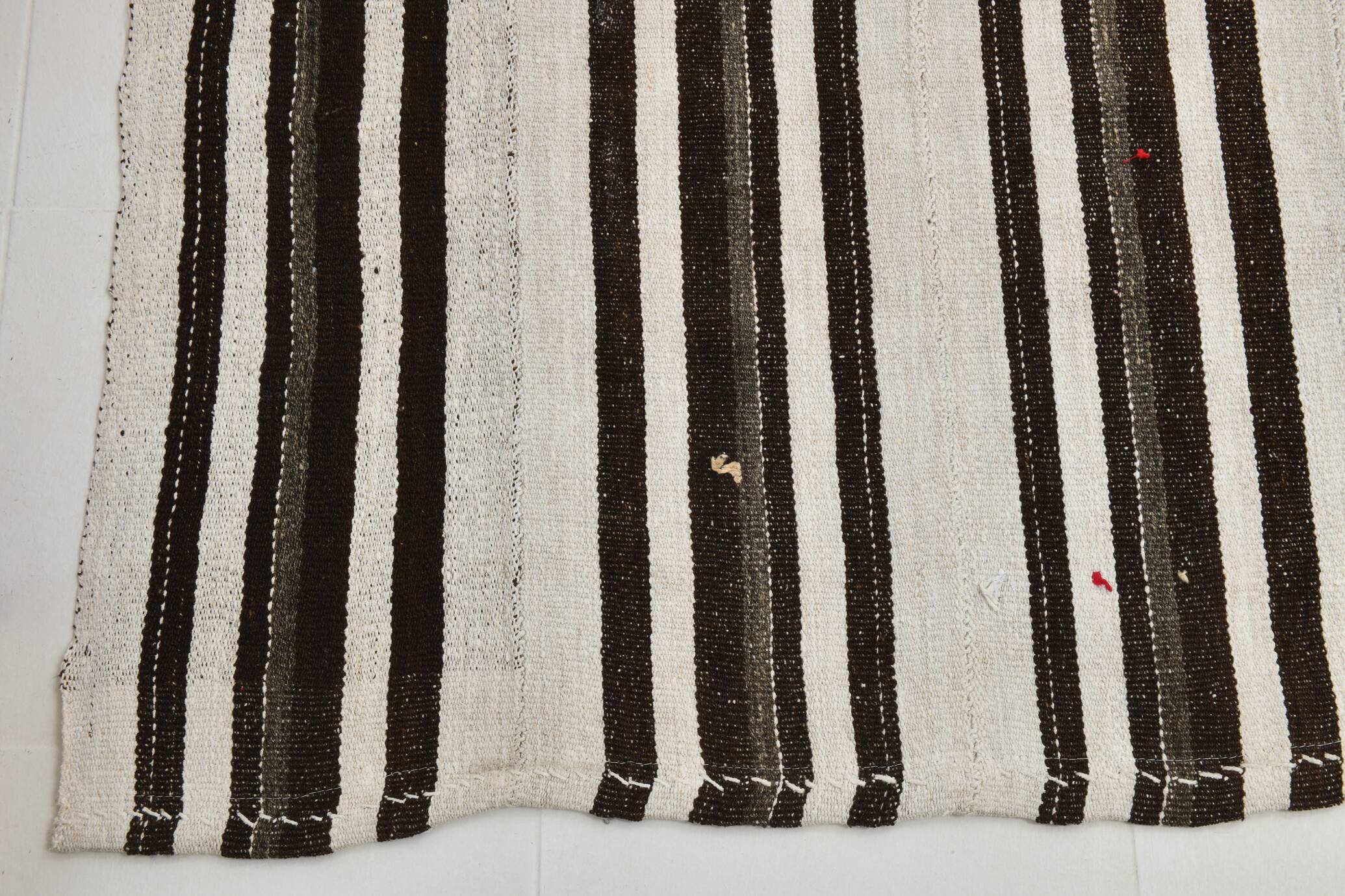 Contemporary Striped Vintage Kilim Rug, 206x304Cm