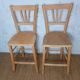 Paire de chaises bistrot hautes années 50