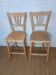 Paire de chaises bistrot hautes années 50