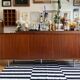 Teak veneer sideboard 80's