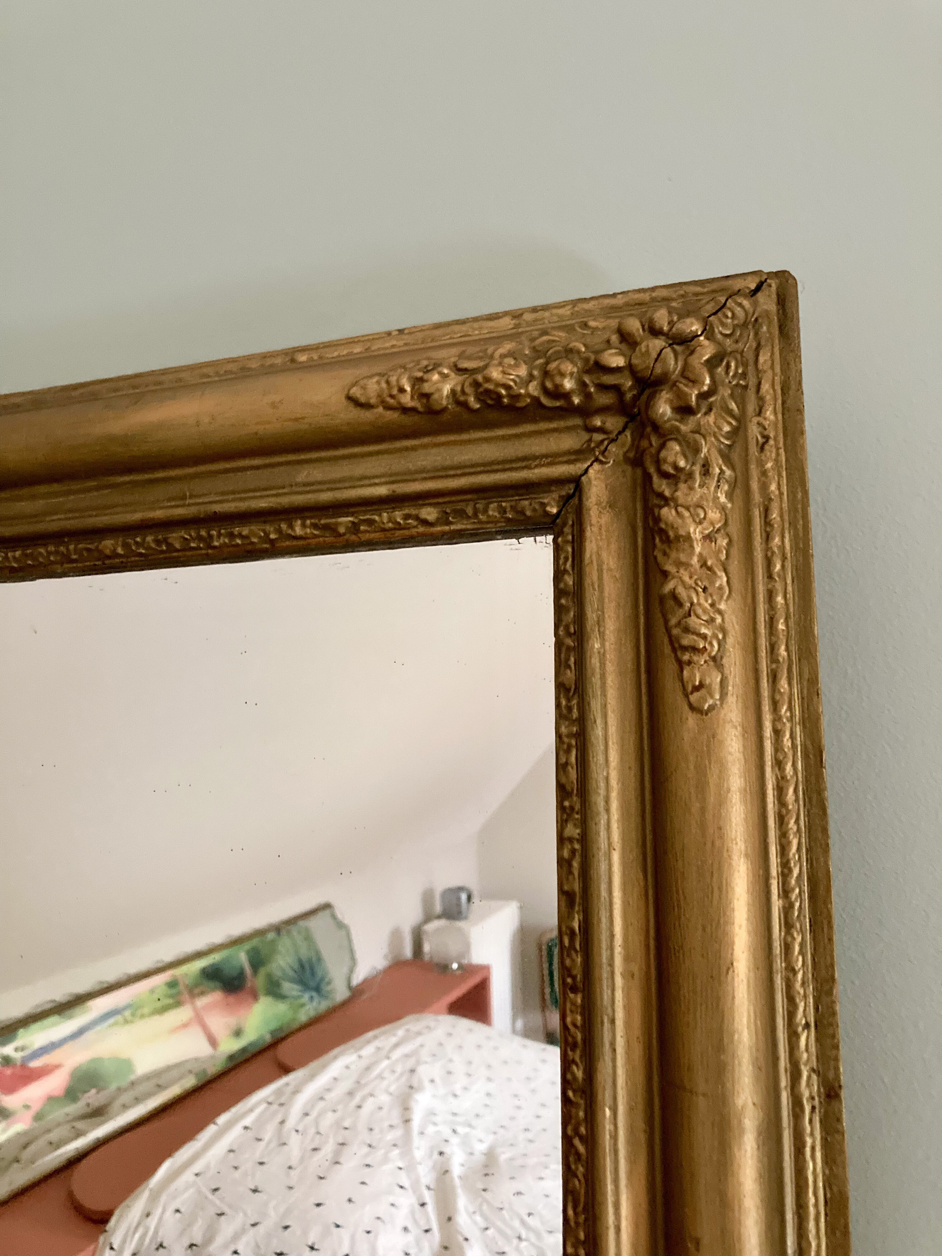 Miroir doré ancien 47x57cm