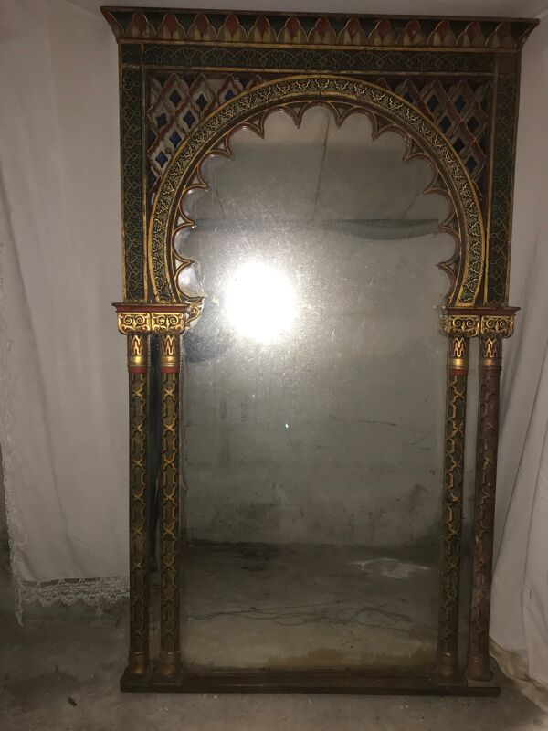 Arche miroir Radjastan ancien 190x120 cm