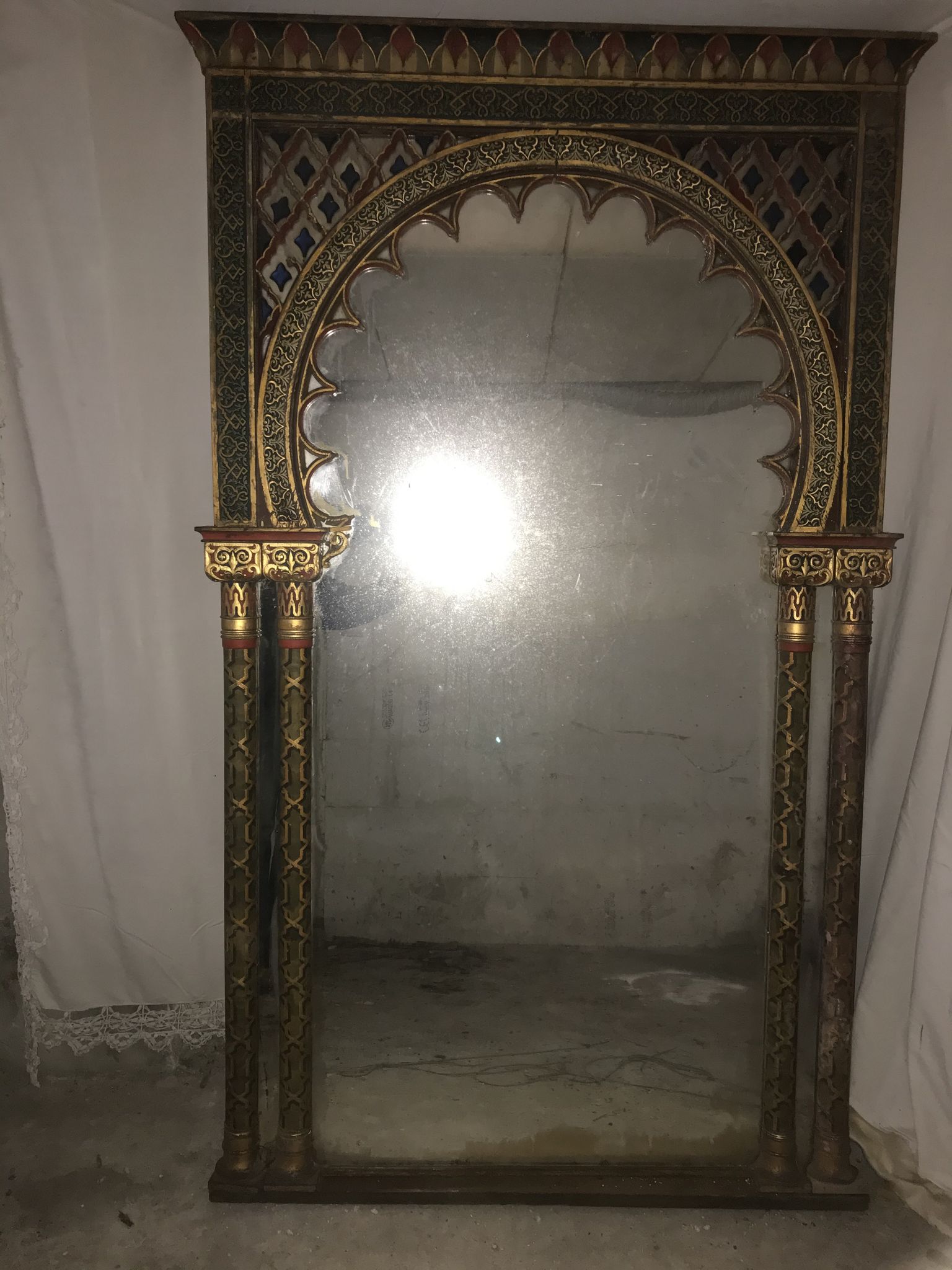 Old Radjastan mirror arch 190x120 cm