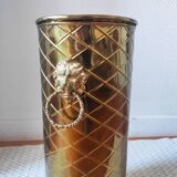 Vintage brass umbrella stand