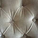 Fauteuil crapaud en velours