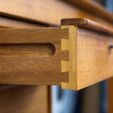 Teak Desk with movable table top by Løvig, 1960s