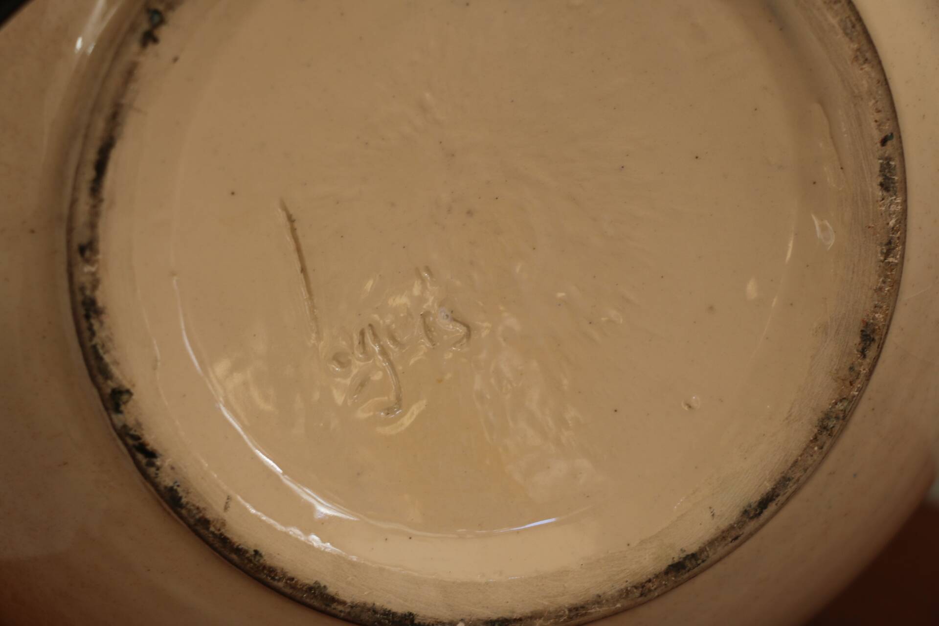 Beige ceramic lamp base 330mm