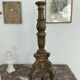Candle picnic gilded and carved wood tripod feet, eighteenth century