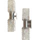 70s Faceted Crystal Pair of Sconces by Targetti Sankey
