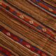 Red & Brown Pinstriped Style Vintage Kilim Rug, 142x182Cm