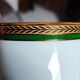 Duo cups Limoges bordered green gilded with fine gold