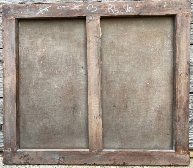 Tableau ancien - Deux vaches