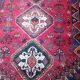 Vintage Iranian rug from the 1950s. Handcrafted, handmade.