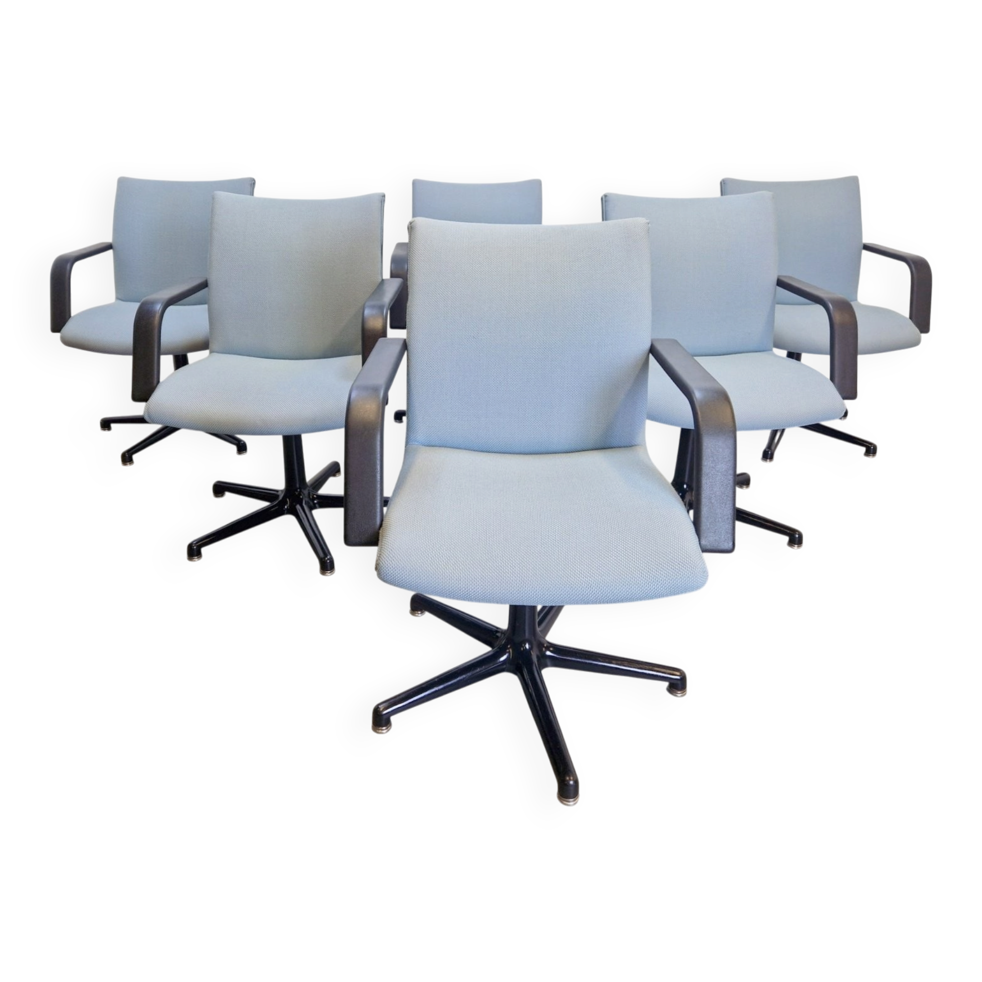 Vintage Michigan Office Chairs by Geoffrey Harcourt for Artifort, 1980s, Set of 6